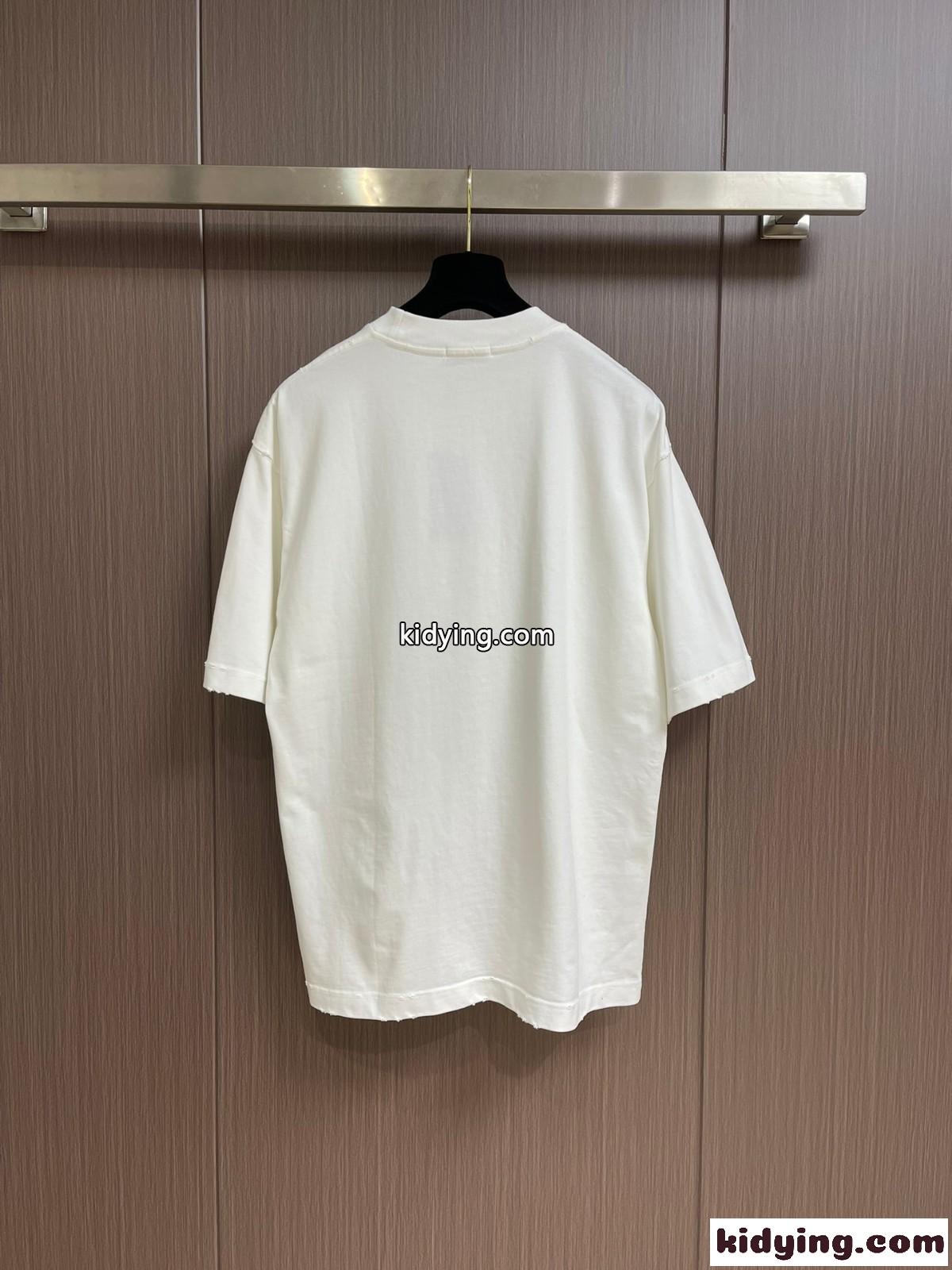 カジュアル 快適 コットンジャージー 半袖Tシャツ シャネル Tシャツ 偽物 ホワイト-0