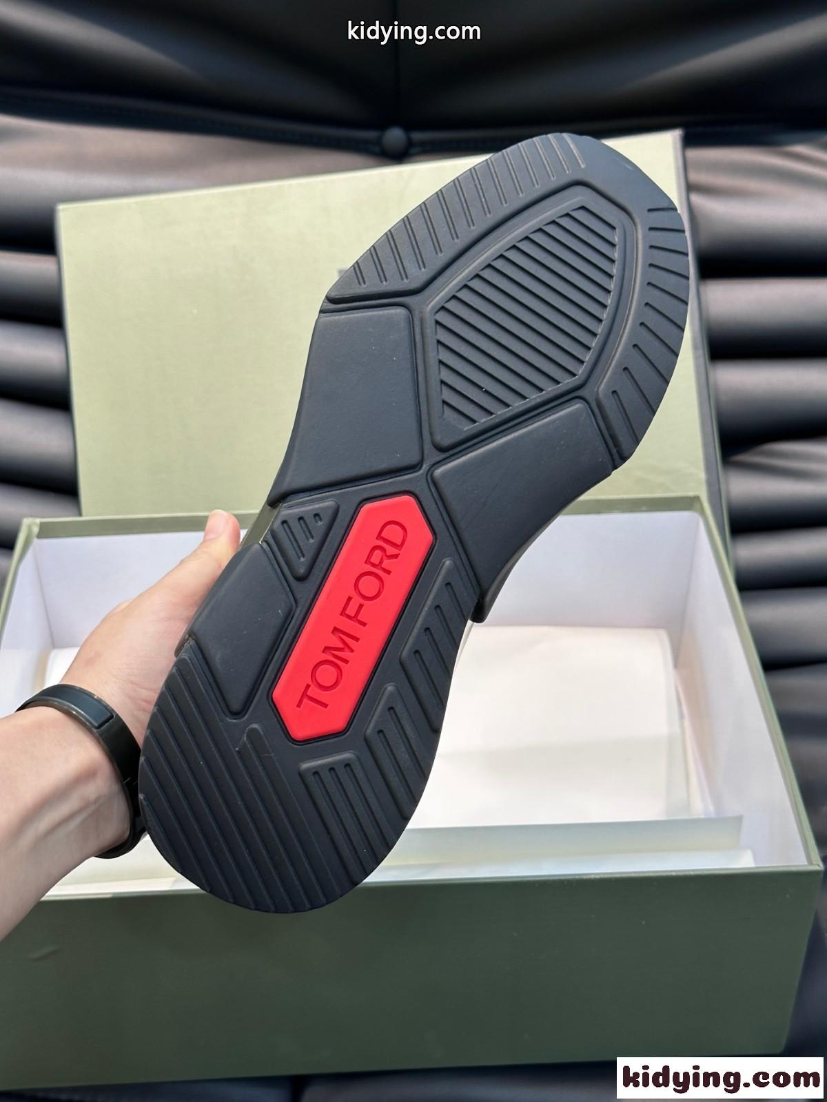 トムフォード スニーカー コピー メンズ カジュアル レースアップ スポーツシューズ-4