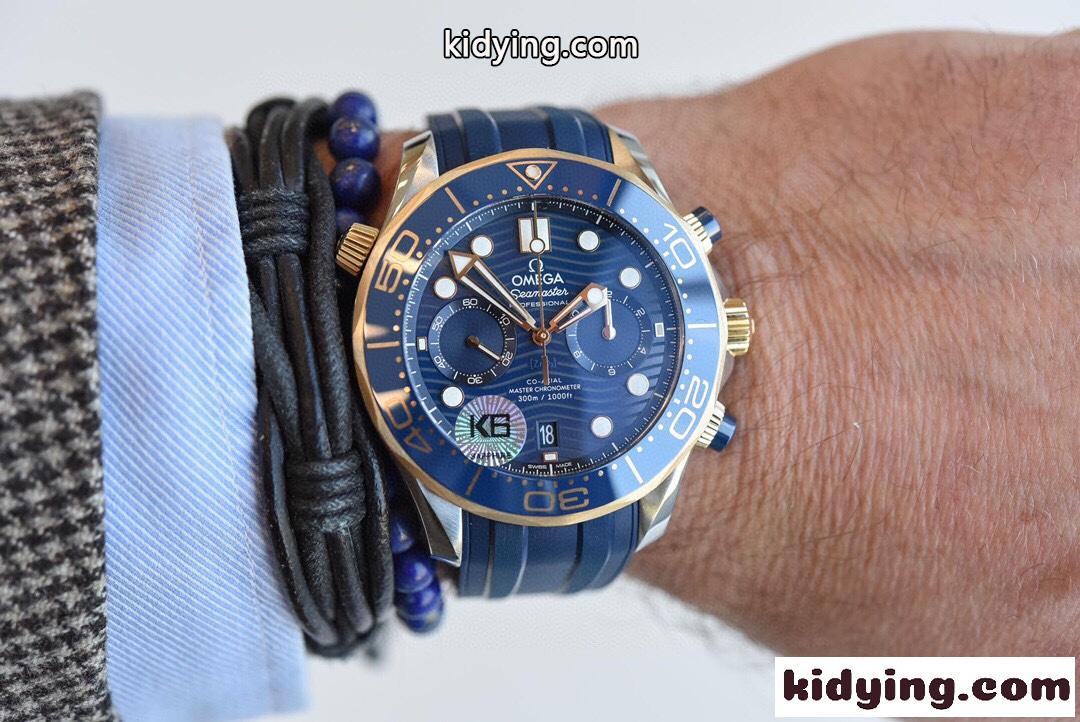 44 mm メンズ 多機能 クロノグラフ おしゃれ  かっこいい オメガ 時計 コピー 人気 腕時計-1