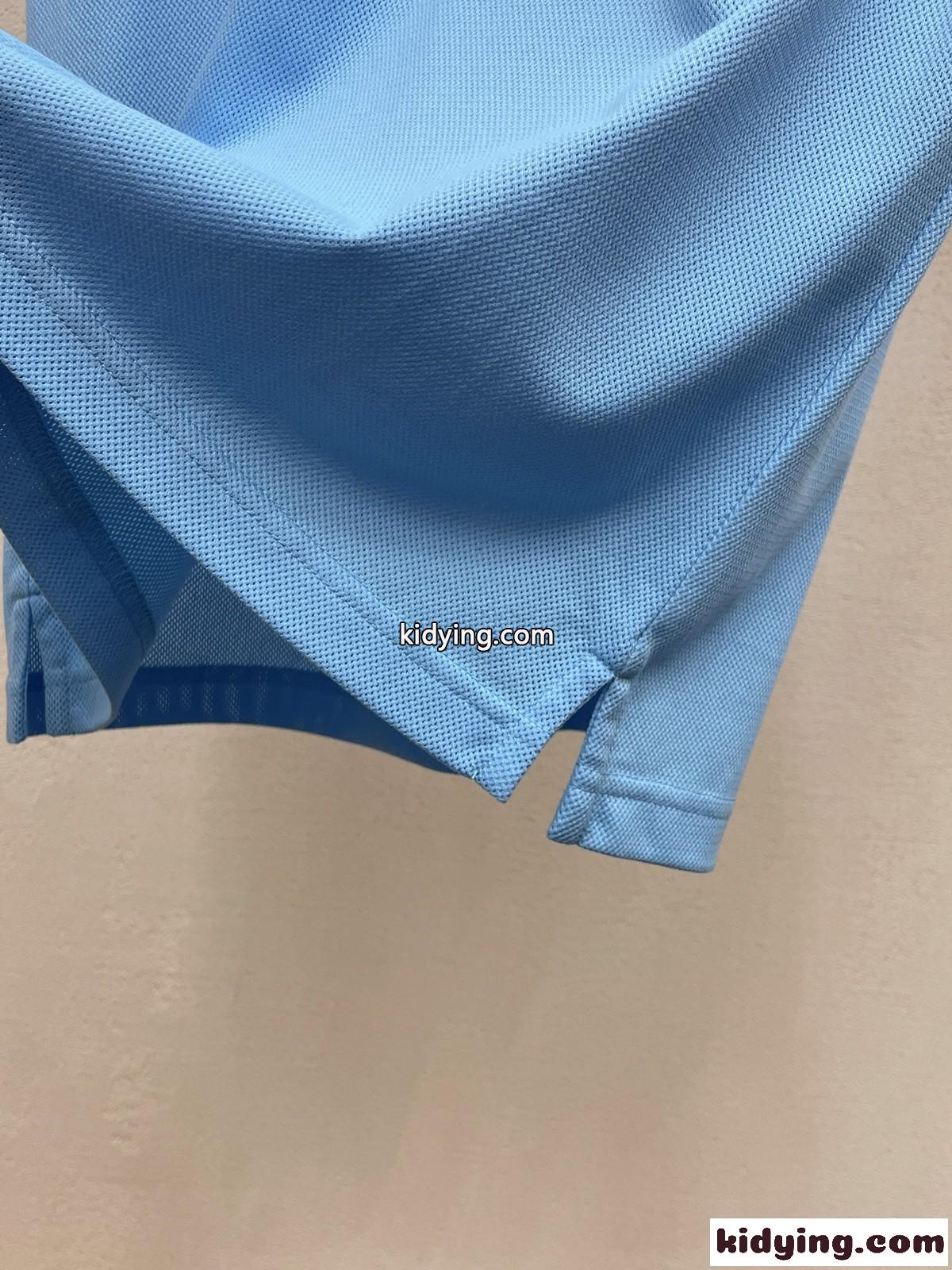 洗練された ビジネス 半袖 ポロシャツ サルヴァトーレ・フェラガモ Tシャツ コピー ブルー-3