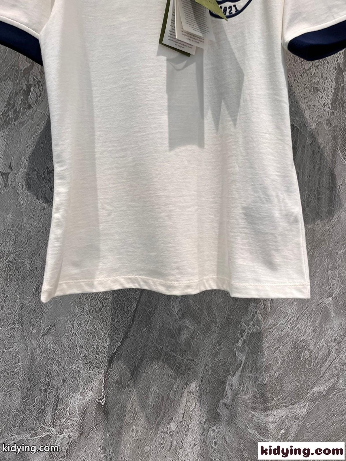 定番 ロゴ 合わせやすい クルーネック グッチ Tシャツ コピー コットン 半袖-3