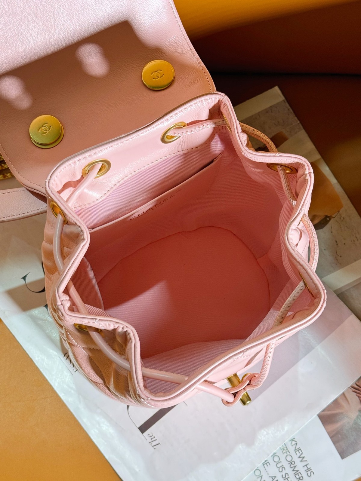 可愛い 人気 おしゃれ シャネル バッグ スーパーコピー バックパック ピンク-3