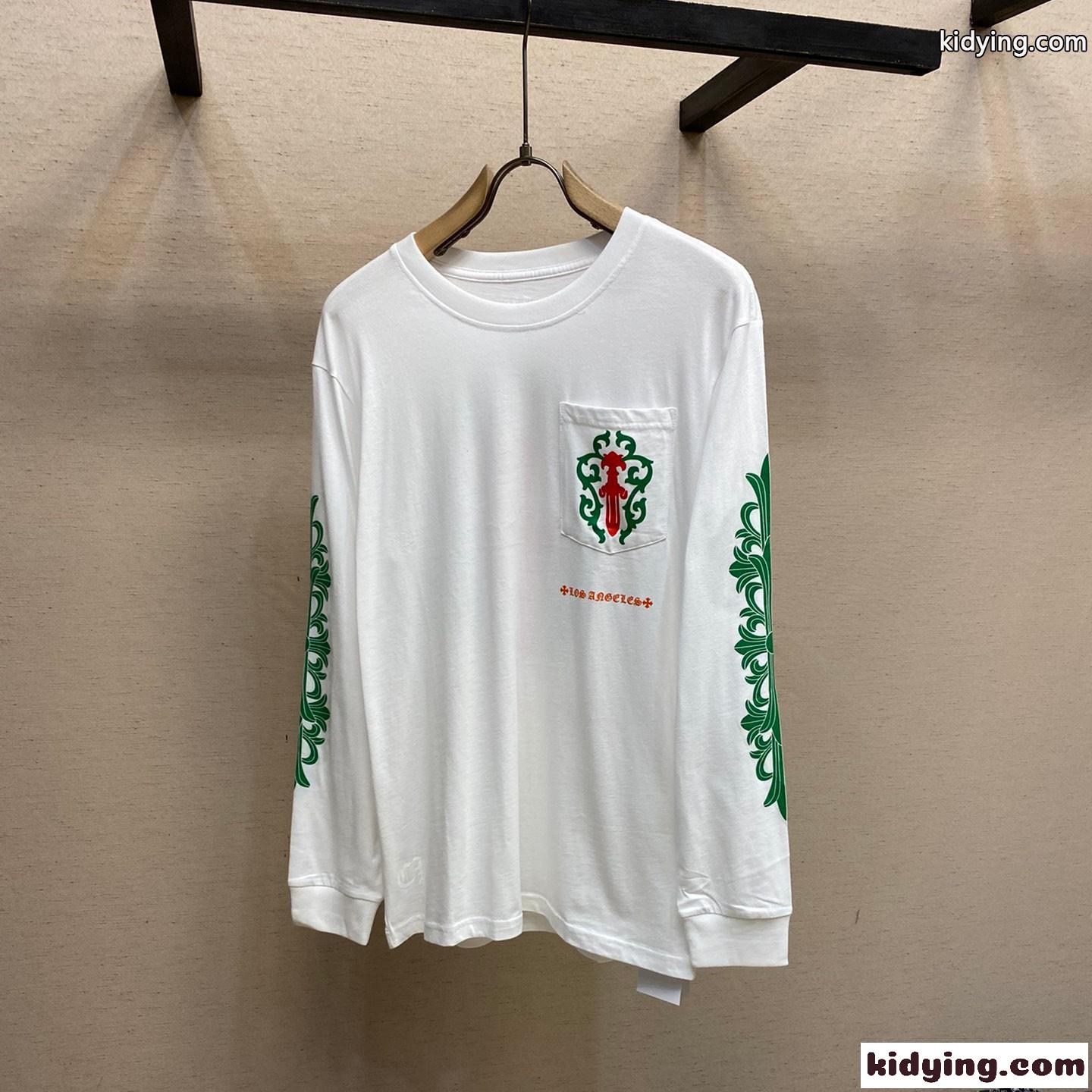 クロムハーツ Tシャツ コピー 男女兼用 人気 カジュアル 長袖Tシャツ-0