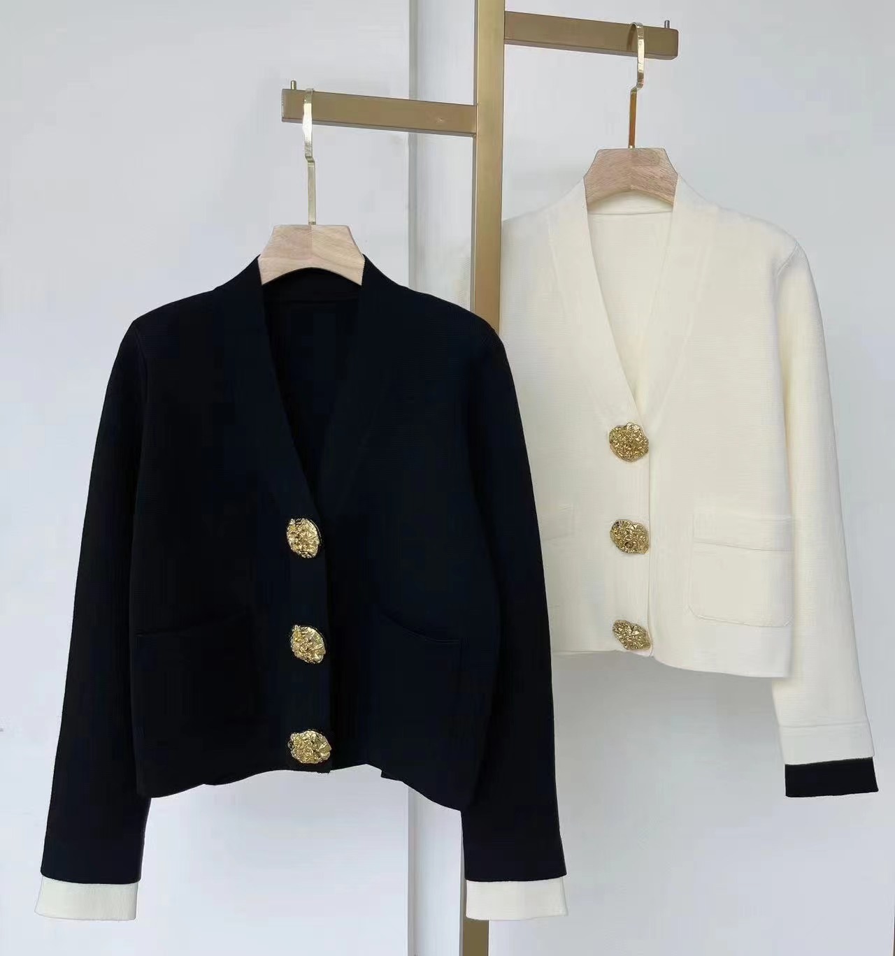 YSL ジャケット サンローランスーパーコピー アウター 優雅 シンプル 人気品 レディース 2色可選-0