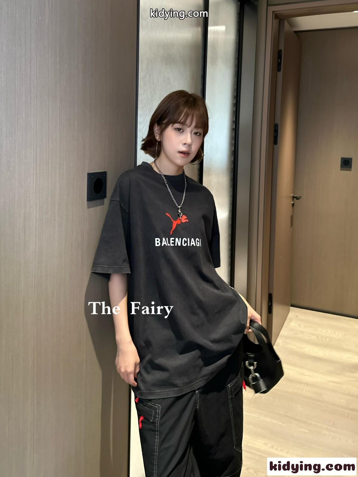 BALENCIAGA×Puma オーバーサイズTシャツ スーパーコピー ブラック-4