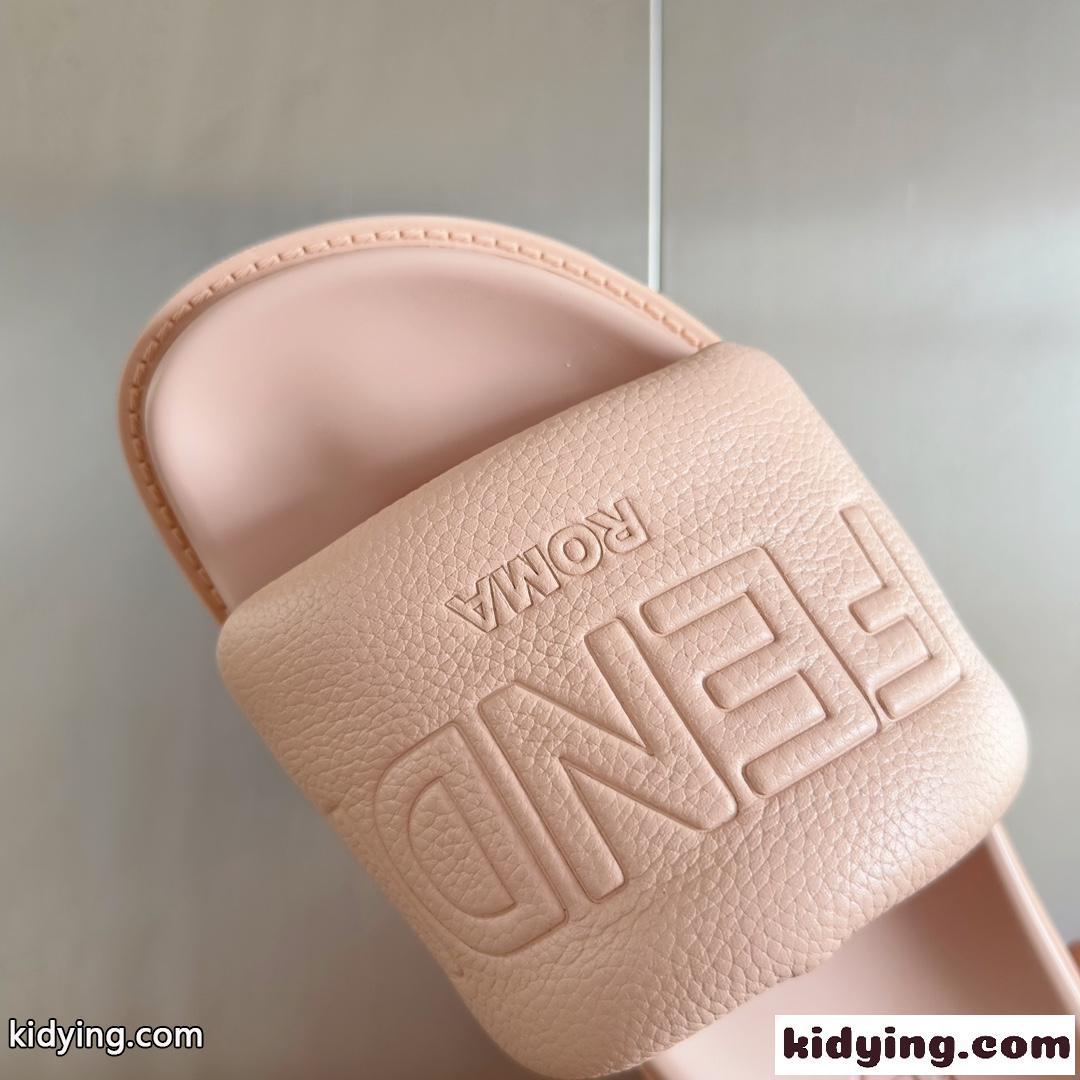 春夏 定番 FENDI ROMA スライド フェンディ サンダル スーパーコピー ピンク-2
