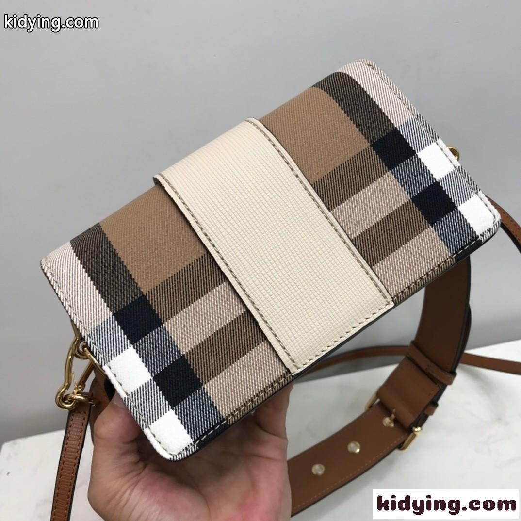 THE BUCKLE - HOUSE チェック レザー コンパクト お洒落 バーバリー バッグ コピー ショルダーバッグ-1