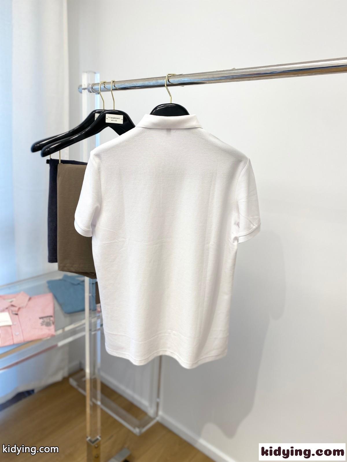 シンプル 合わせやすい コットン イヴ・サンローラン Tシャツ コピー 半袖 ポロシャツ ホワイト-4