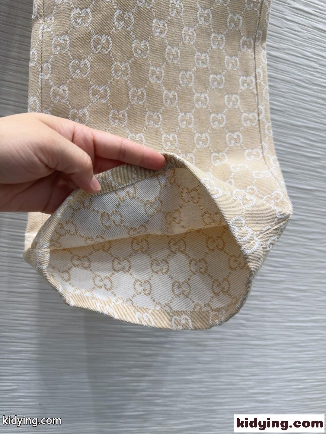 GGジャカード ロングパンツ グッチ パンツ 偽物 ズボン ベージュ-3