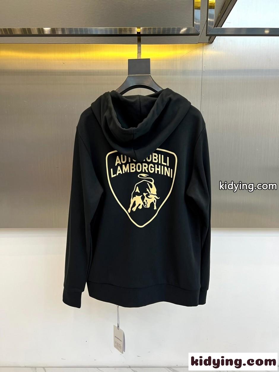 バレンシアガ パーカー 偽物 BALENCIAGA x Lamborghiniコラボ ジップアップパーカー-4