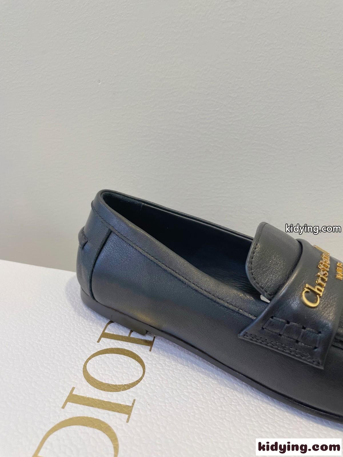 人気 エレガント Dior Boy ローファー クリスチャン・ディオール シューズ コピー ブラック-4