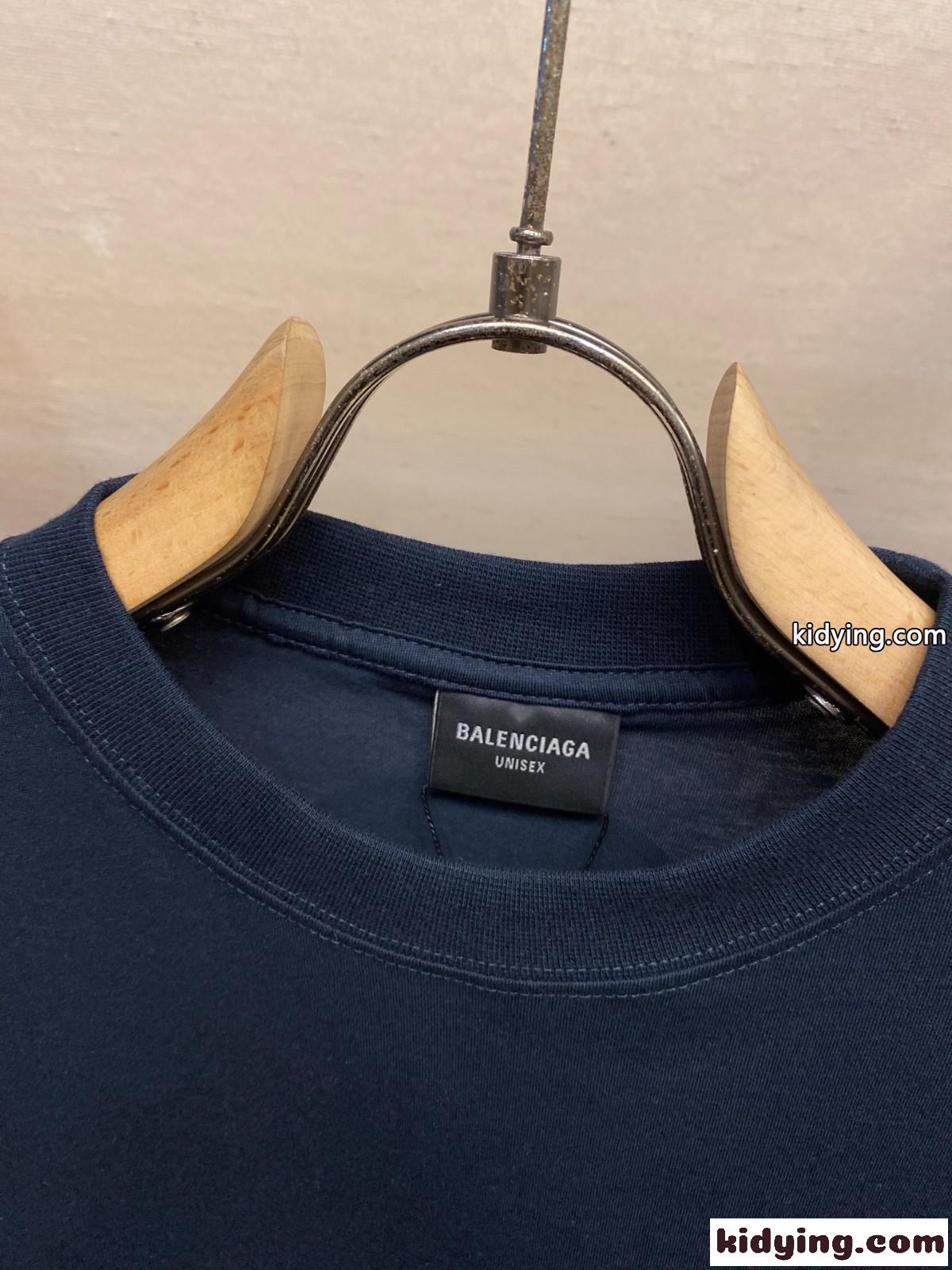 シンプル I SCHOLL 半袖Tシャツ バレンシアガ Tシャツ コピー ユニセックス-0