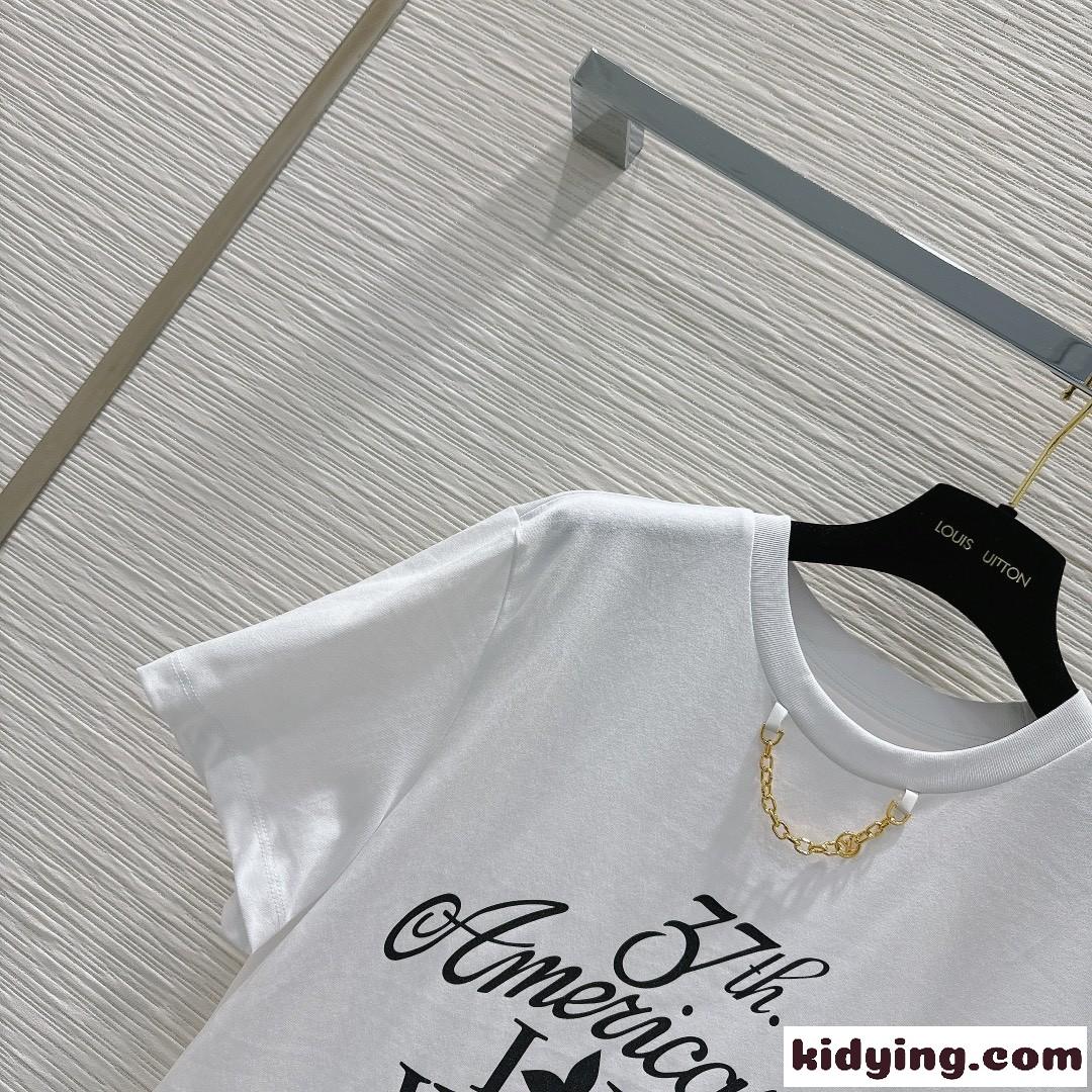 LV x AC Tシャツ ルイヴィトン Tシャツ コピー クルーネック 半袖Tシャツ-2