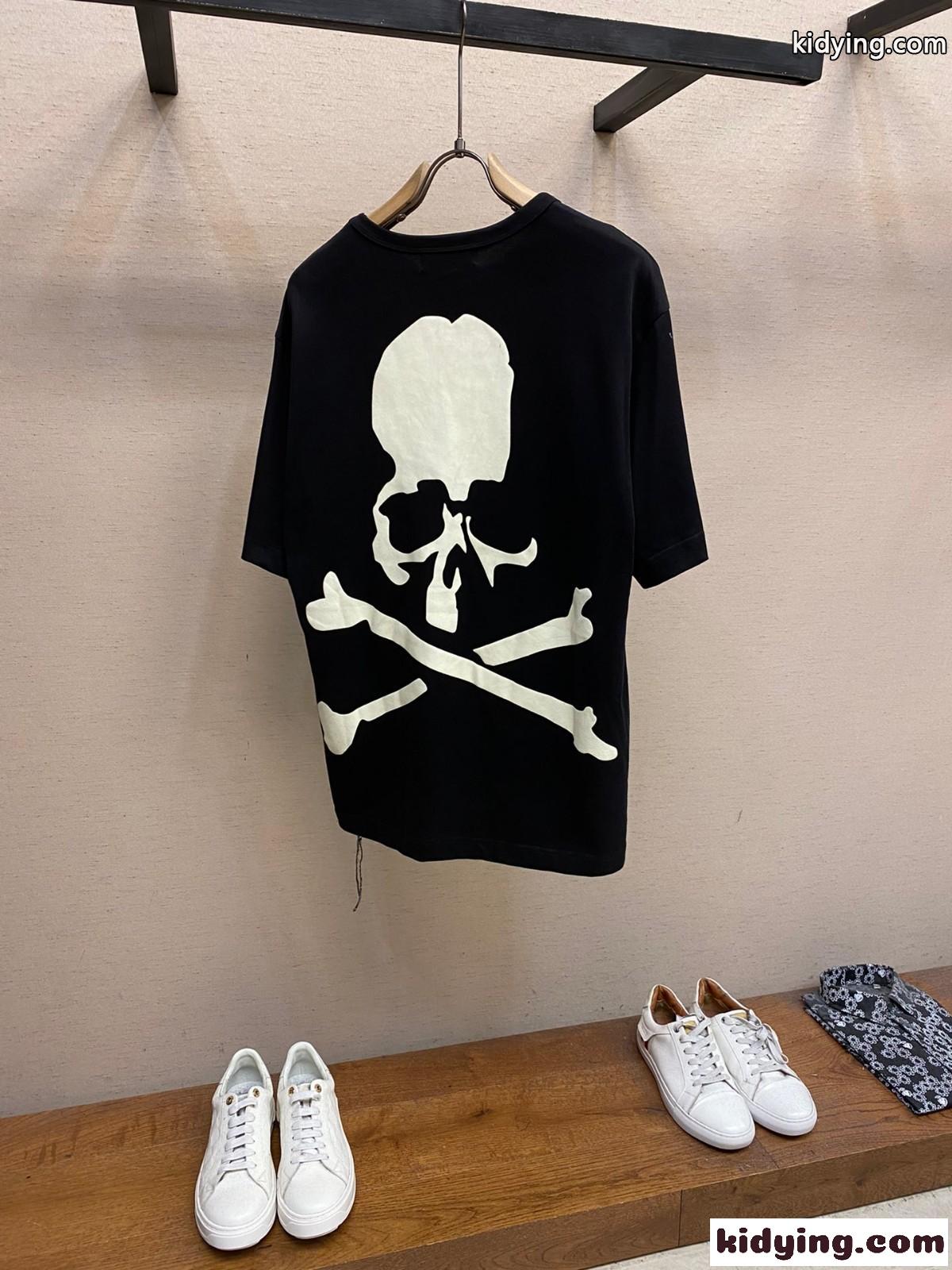 ユニセックス ストリート スカル ロゴ マスターマインド・ジャパン Tシャツ コピー-1