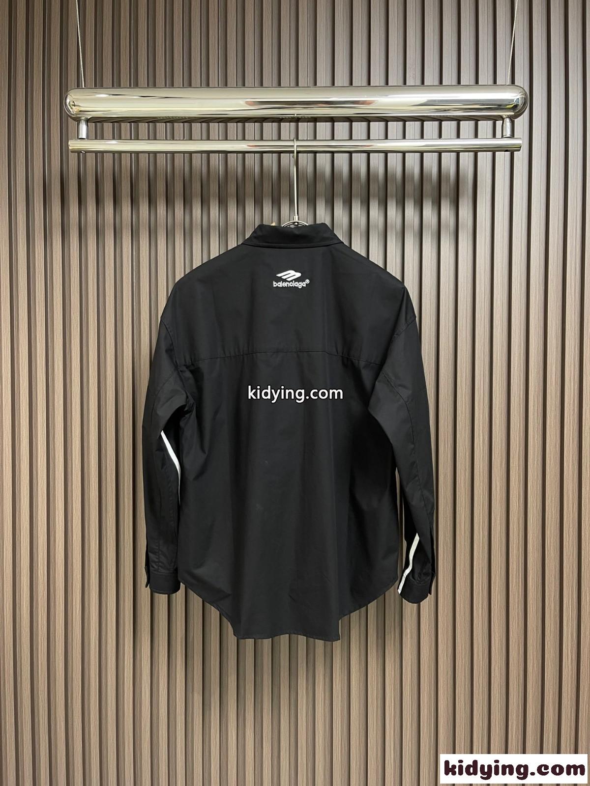 3B SPORTS ICON TRACKSUIT シャツ バレンシアガ シャツ コピー ブラック-2