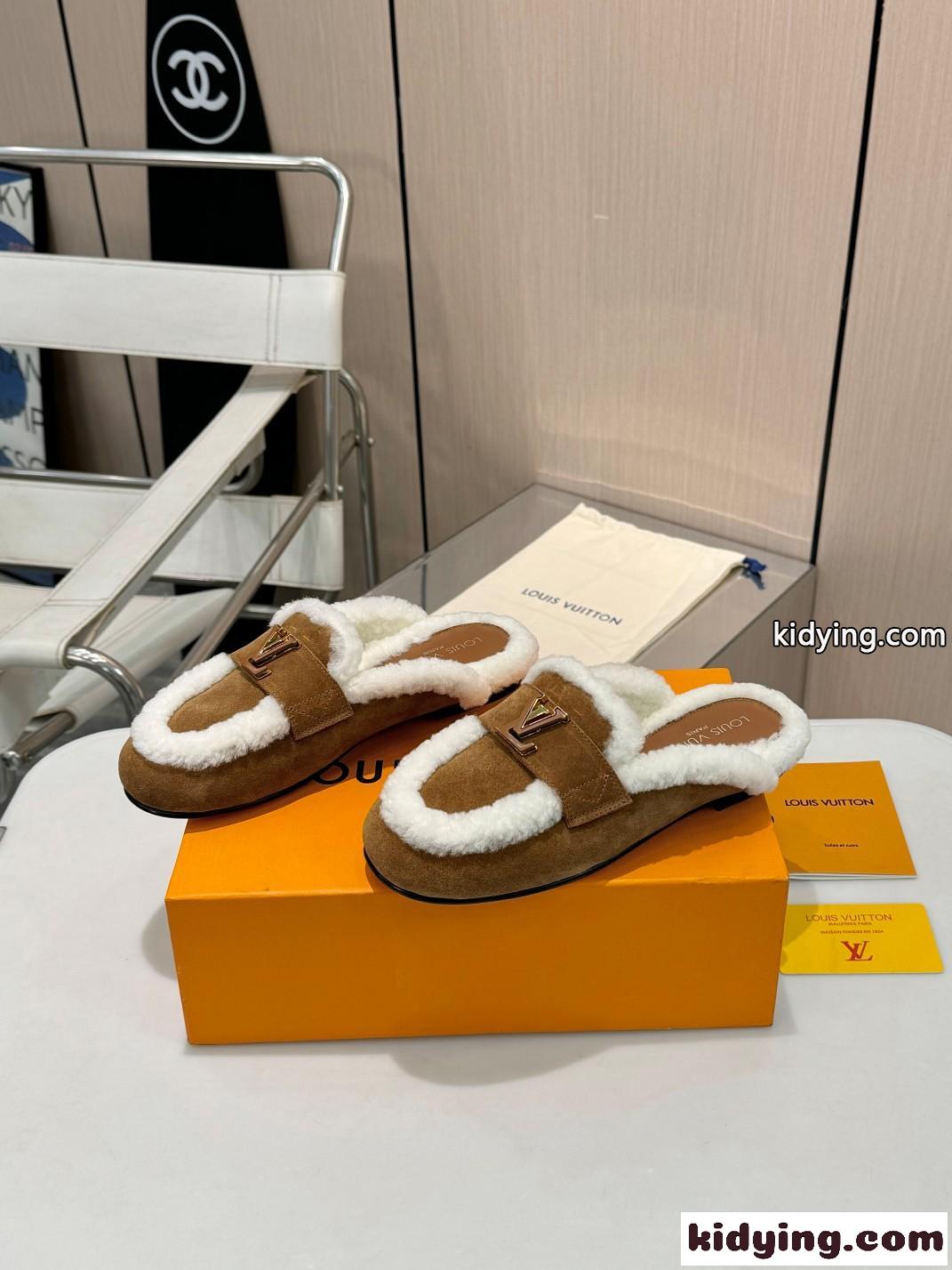 人気 LV カプリ・オープン・ローファー ルイヴィトン シューズ コピー ブラウン-2