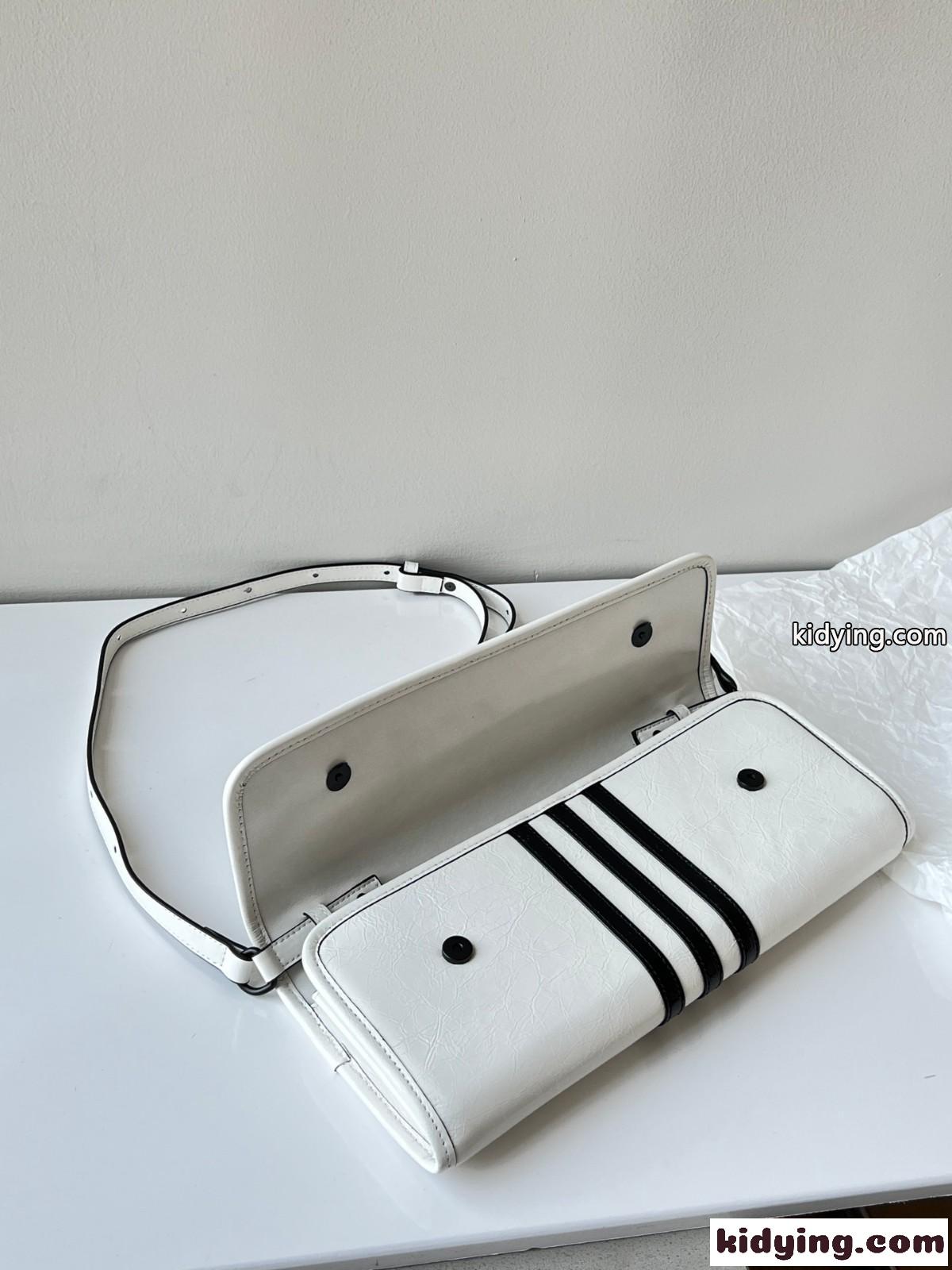 BALENCIAGA×adidas レディース ショルダーウォレット バレンシアガ バック コピー ホワイト-3