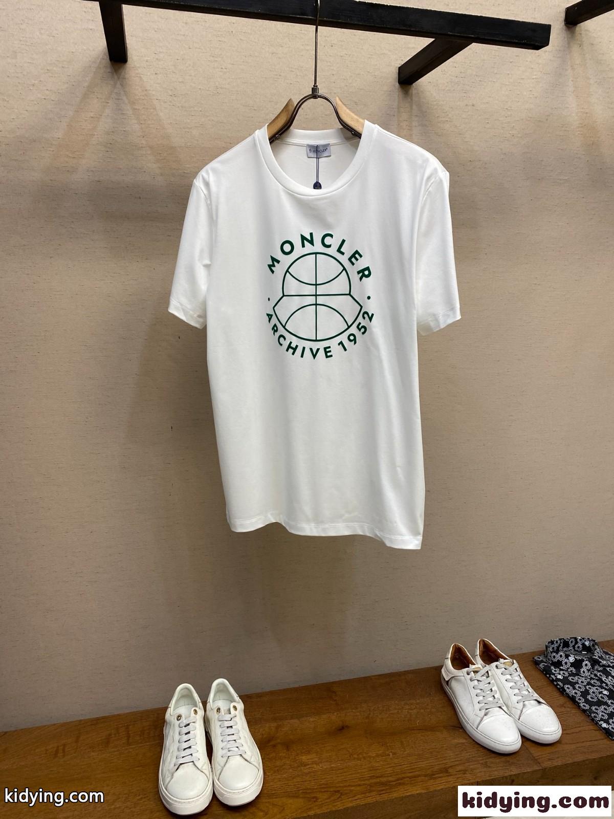 定番 カジュアル ロゴプリント 半袖Tシャツ モンクレール Tシャツ コピー ホワイト-2