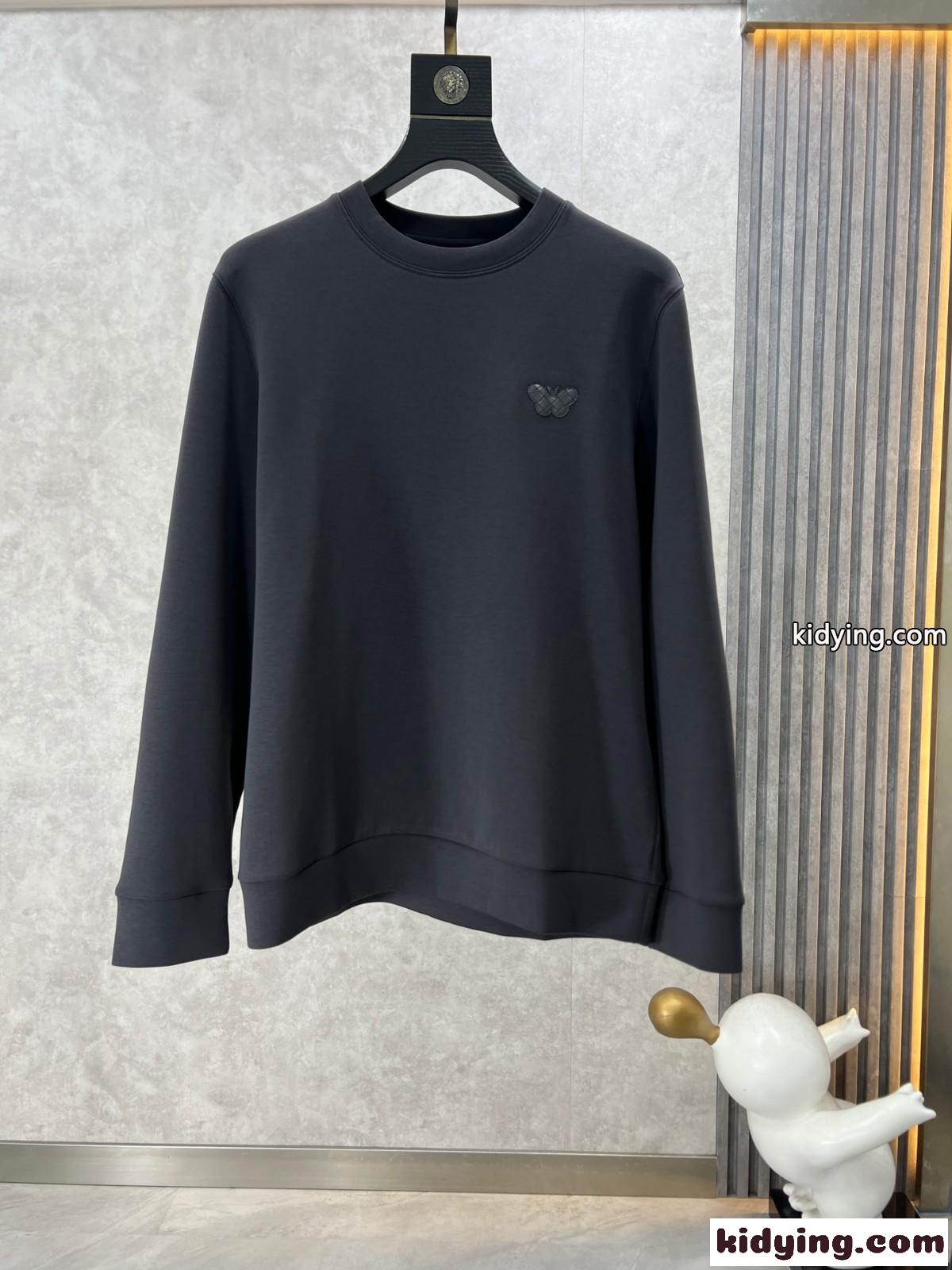 シンプル 合わせやすい 長袖Tシャツ ボッテガ・ヴェネタ Tシャツ コピー グレー-2