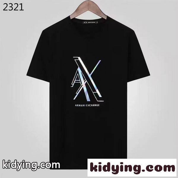 春夏 定番 合わせやすい クルーネック ロゴ 上品 お洒落 アルマーニ tシャツ コピー トップス-2