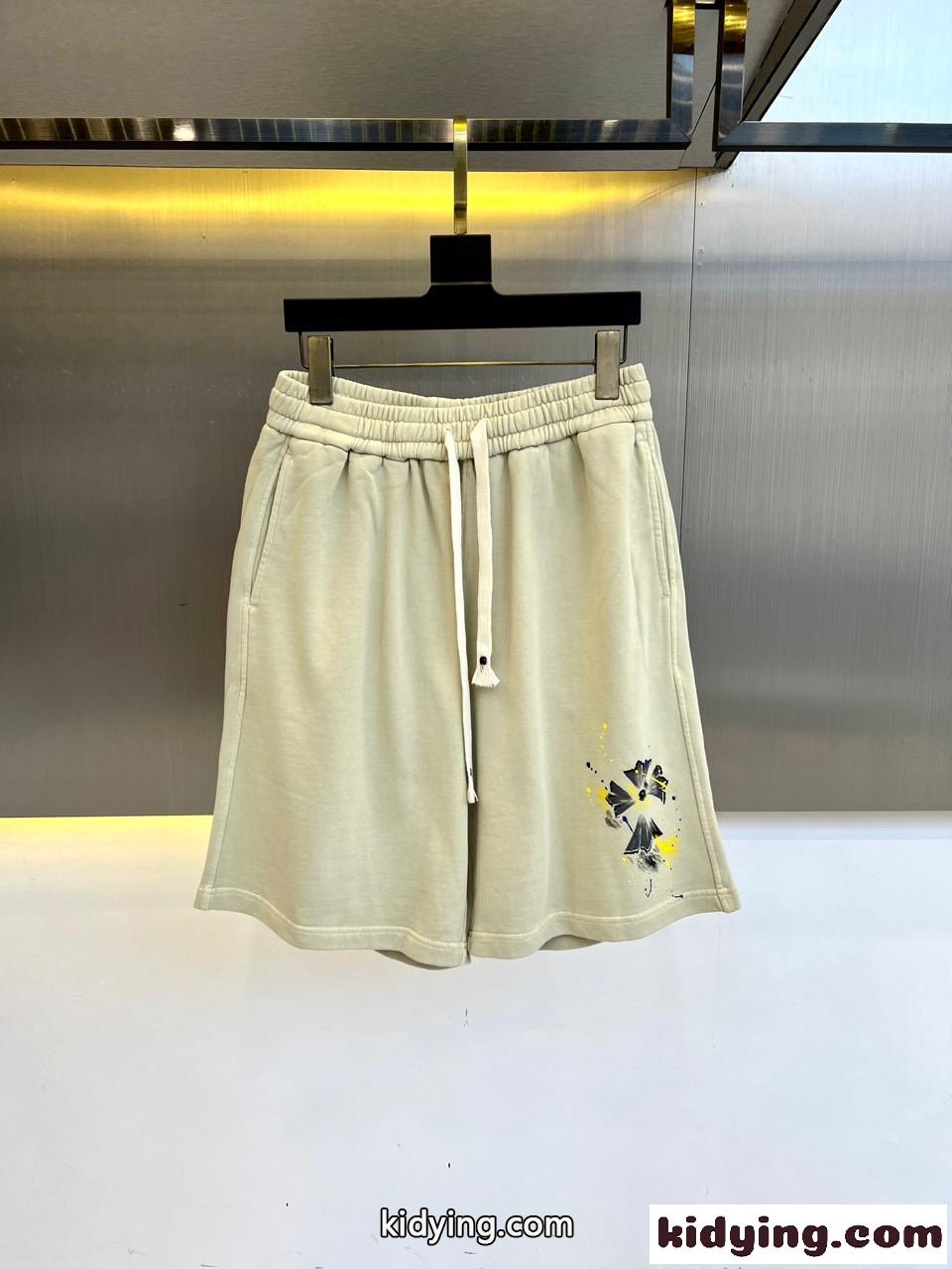春夏 カジュアル ショートパンツ クロムハーツ パンツ コピー ベージュ-1