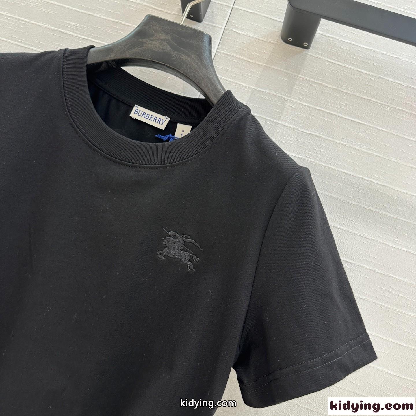 バーバリー フェスティバル コットンTシャツ スーパーコピー ブラック-1