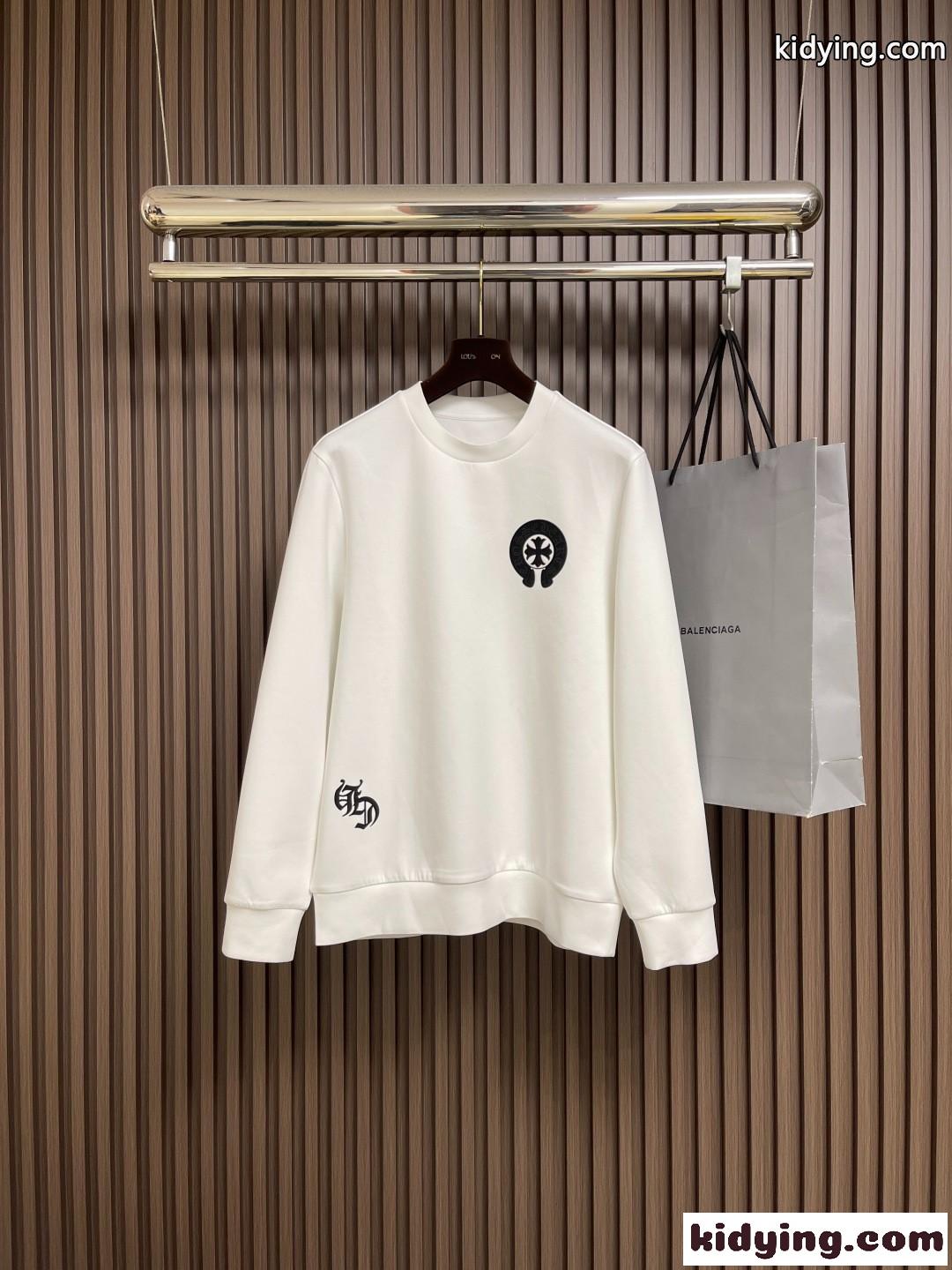シンプル カジュアル クルーネック スウェットシャツ クロムハーツ Tシャツ 偽物 ユニセックス-2