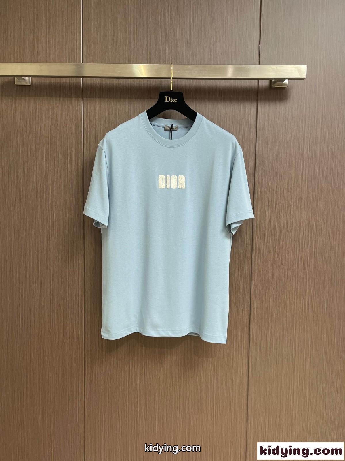 シンプル ロゴ入り クリスチャン・ディオール Tシャツ コピー 半袖Tシャツ-0