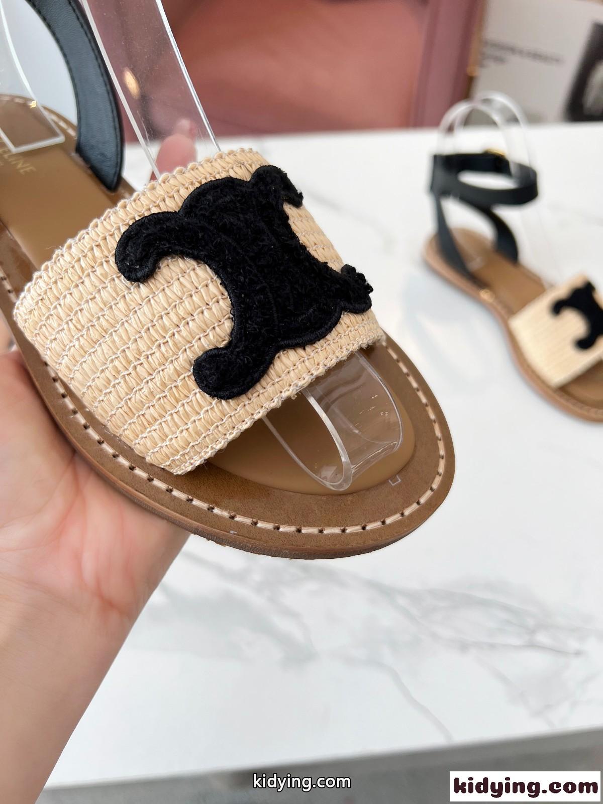CELINE リンピア フラット ストラップサンダル セリーヌ サンダル コピー レディース-3