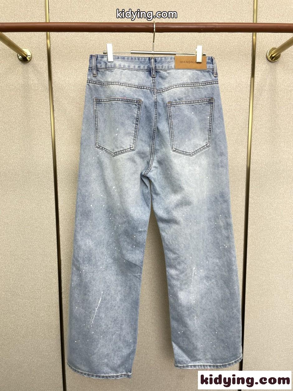 お洒落 ダメージ加工 デニムパンツ クロムハーツ ジーンズ 偽物 合わせやすい-2