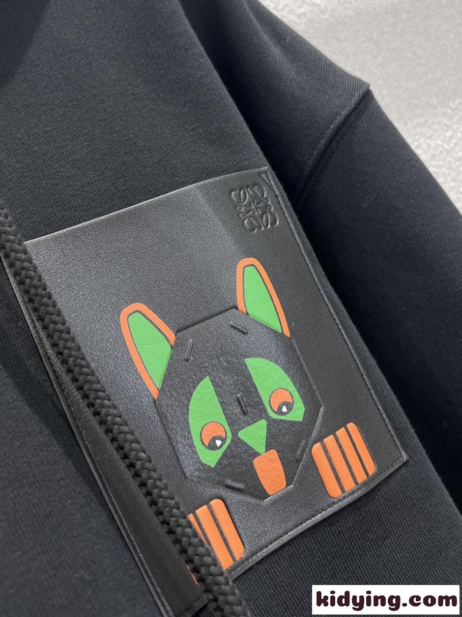 LOEWE×LouisWain コットン フーディー ロエベ パーカー コピー ユニセックス-2