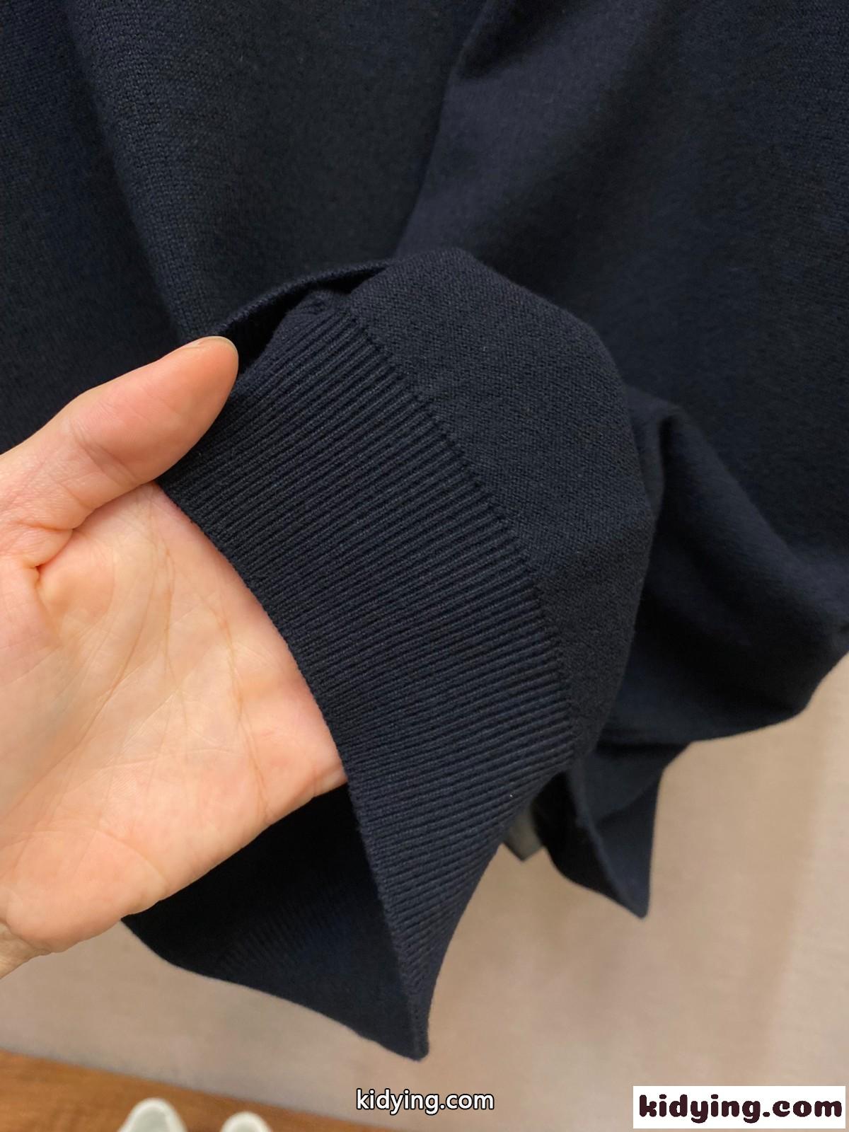 シンプル お洒落 ロゴ刺繍 プルオーバー バレンシアガ セーター コピー ブラック-4