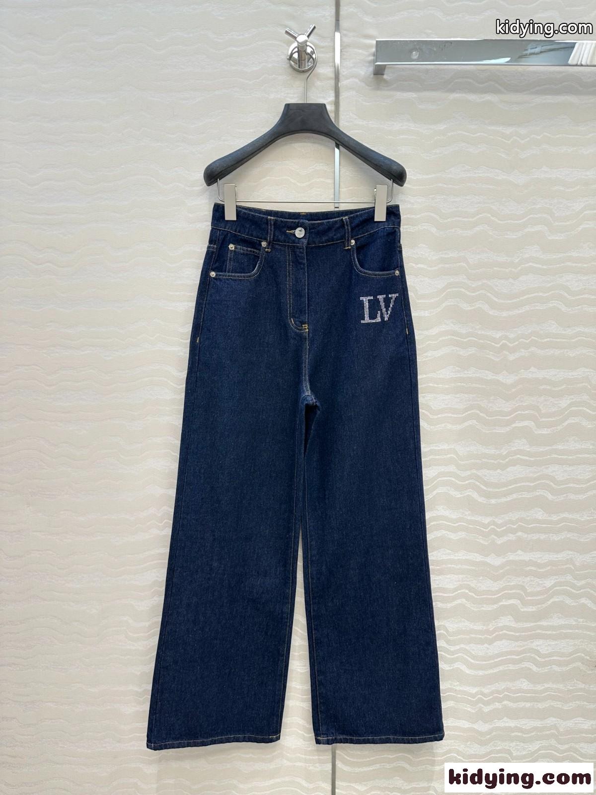 シンプル 合わせやすい デニムパンツ ルイ・ヴィトン ジーンズ コピー レディース-1
