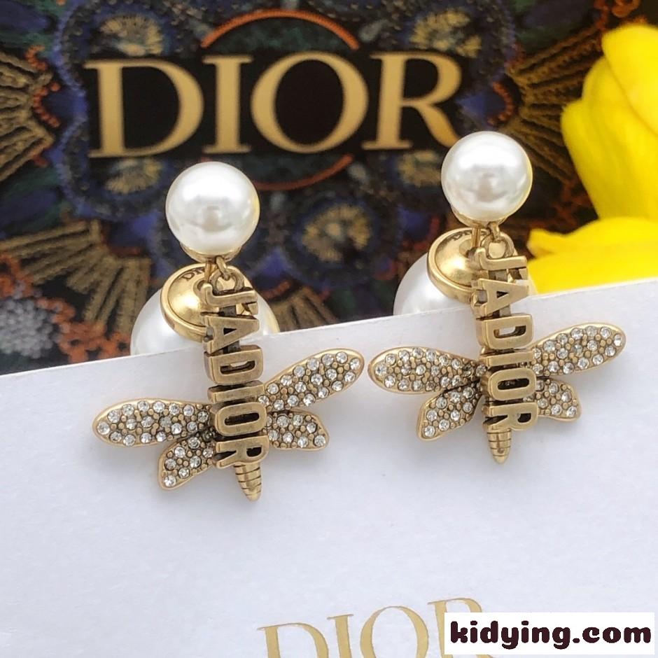 クリスチャン・ディオール イヤリング 偽物 JADIOR ビー&パール ピアス-1