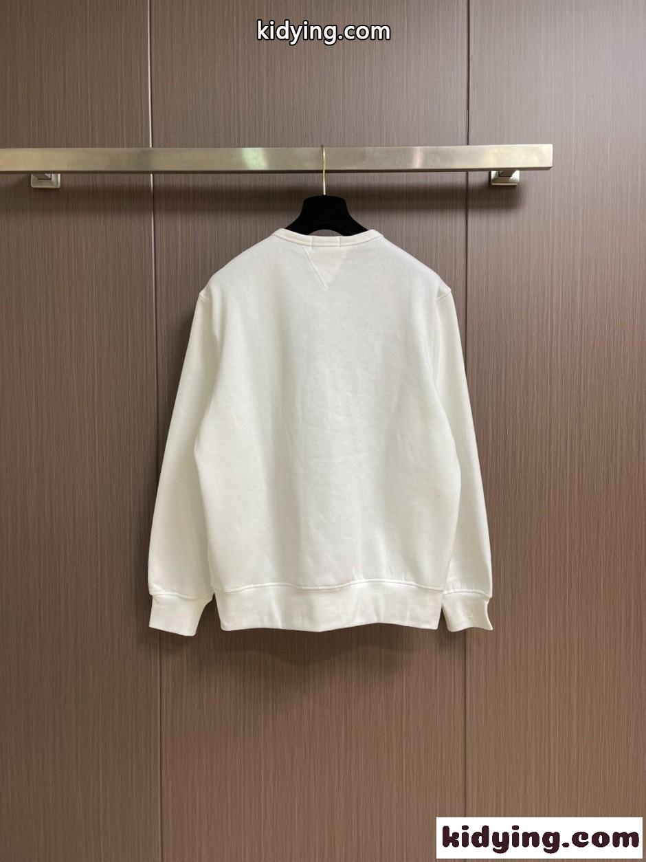 ラルフローレン Tシャツ 偽物 カジュアル コットン 裏起毛 スウェットシャツ ホワイト-1