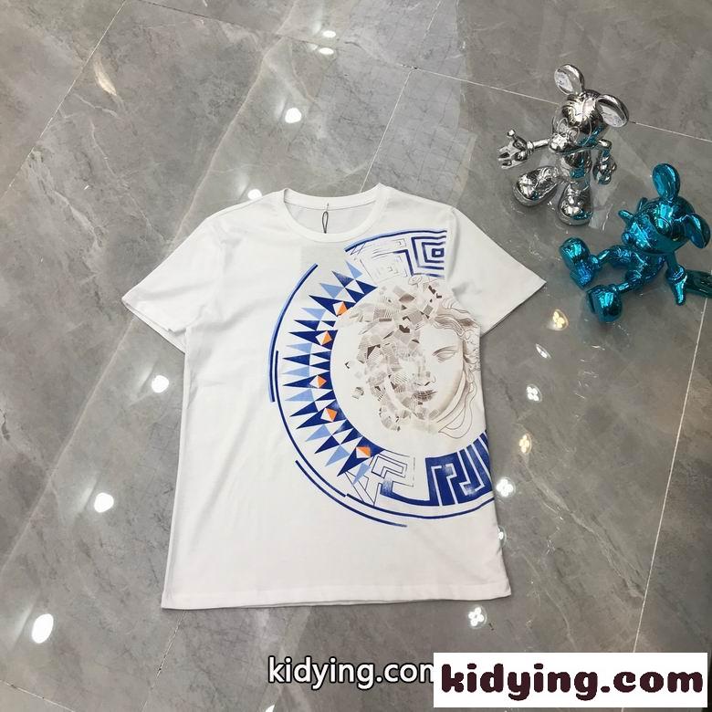 定番 おしゃれ プリント クルーネック 春夏 ヴェルサーチェ 半袖Tシャツ コピー レディース ファッション トップス-2