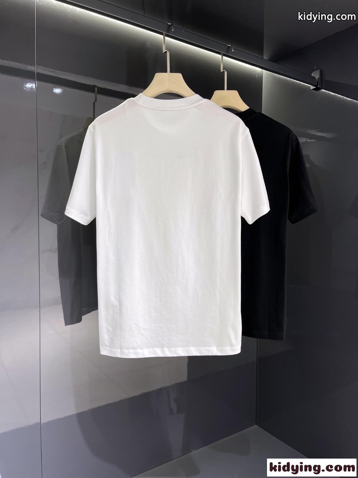 おしゃれ カジュアル 通気 快適 エルメス 半袖tシャツ コピー クルーネック コットン トップス-3