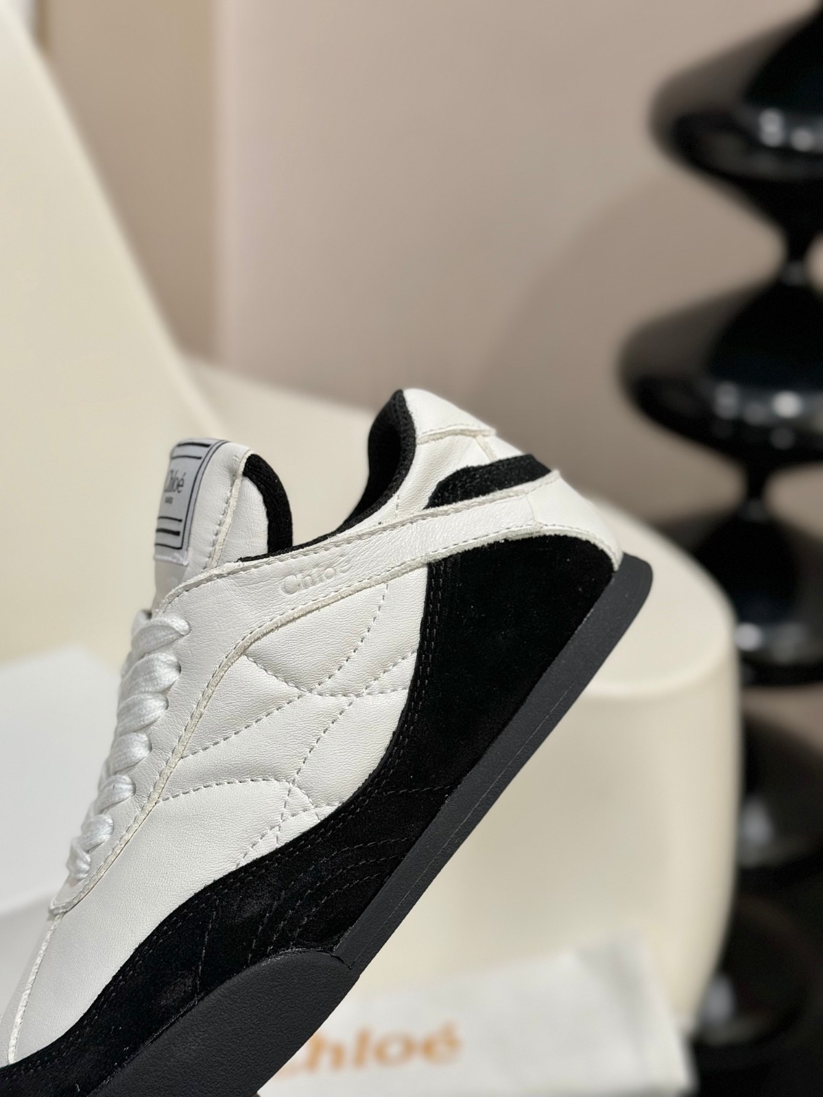 おしゃれ 人気 CHLOÉ KICK スニーカー スーパーコピー レザー＆スエード-1