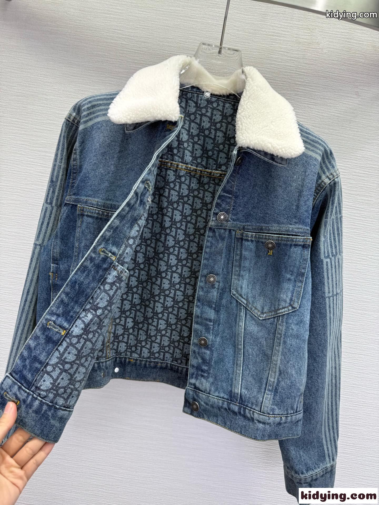 DiorAlps オーバーサイズ デニムジャケット クリスチャン・ディオール ジャケット コピー ブルー-4