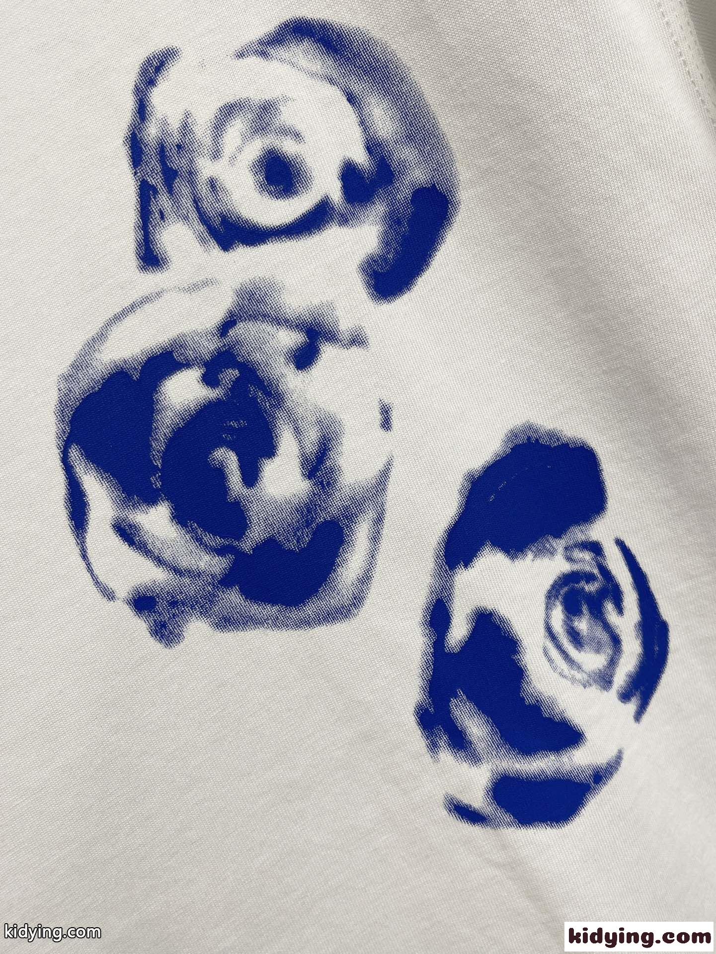 ローズ コットンTシャツ バーバリー 半袖Tシャツ コピー ホワイト-2