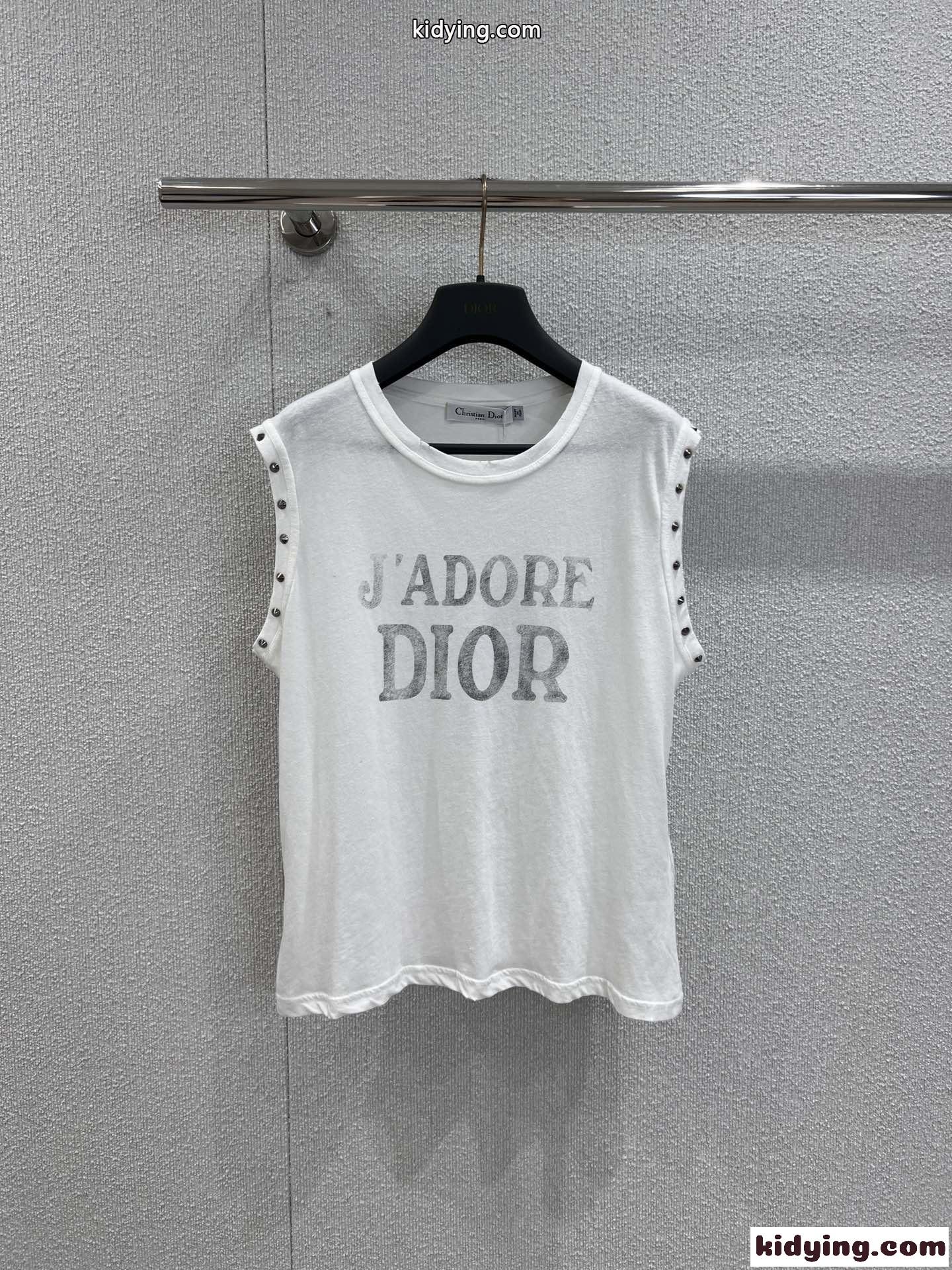 JAdore Dior タンクトップ クリスチャン・ディオール Tシャツ 偽物 コットン リネン-0