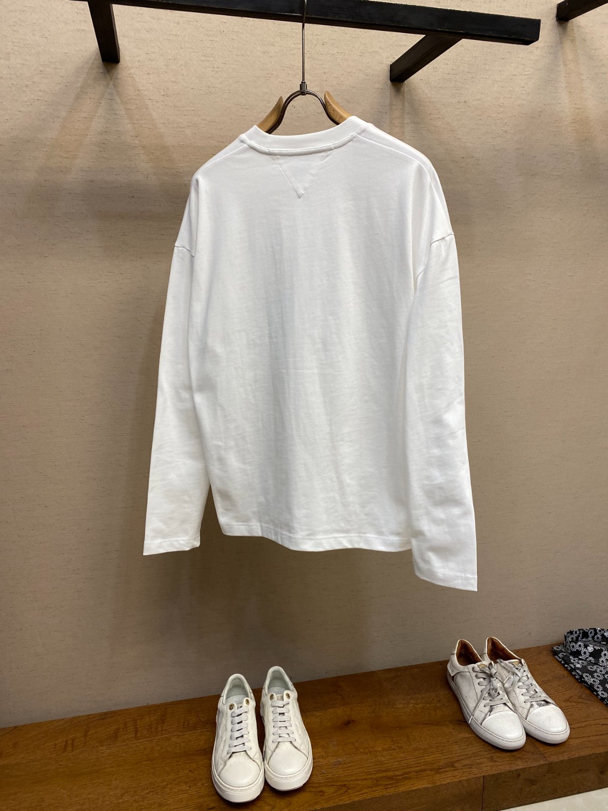 コットンジャージー オーバーサイズ 長袖Tシャツ ボッテガ・ヴェネタ Tシャツ コピー ホワイト-2