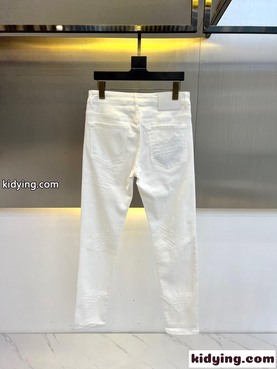 合わせやすい ストレッチ デニムパンツ アルマーニ ジーンズ 偽物 メンズ-2