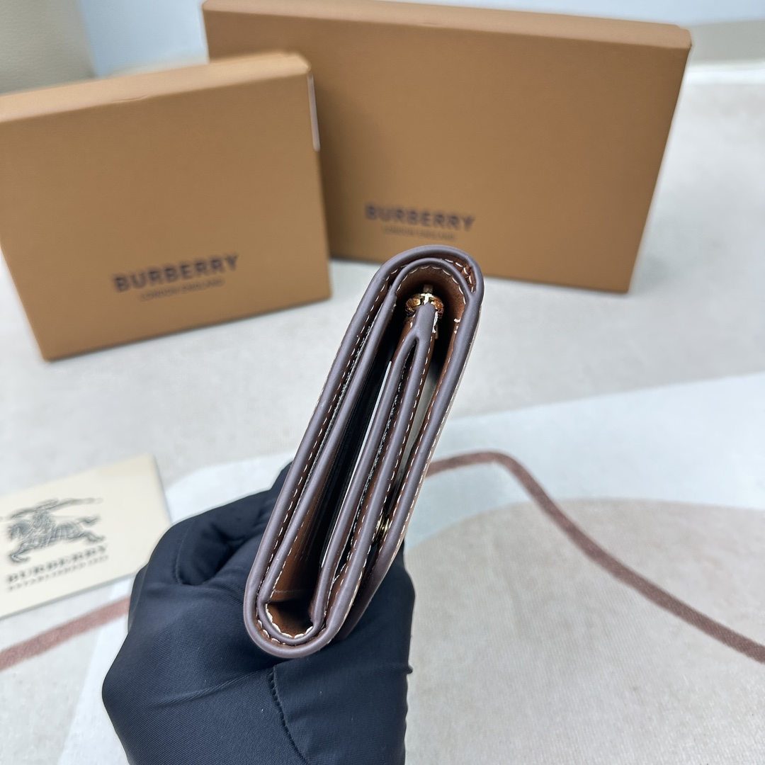 3つ折り財布 小銭入れ付き レディース バーバリー 財布 コピー コンパクト-0
