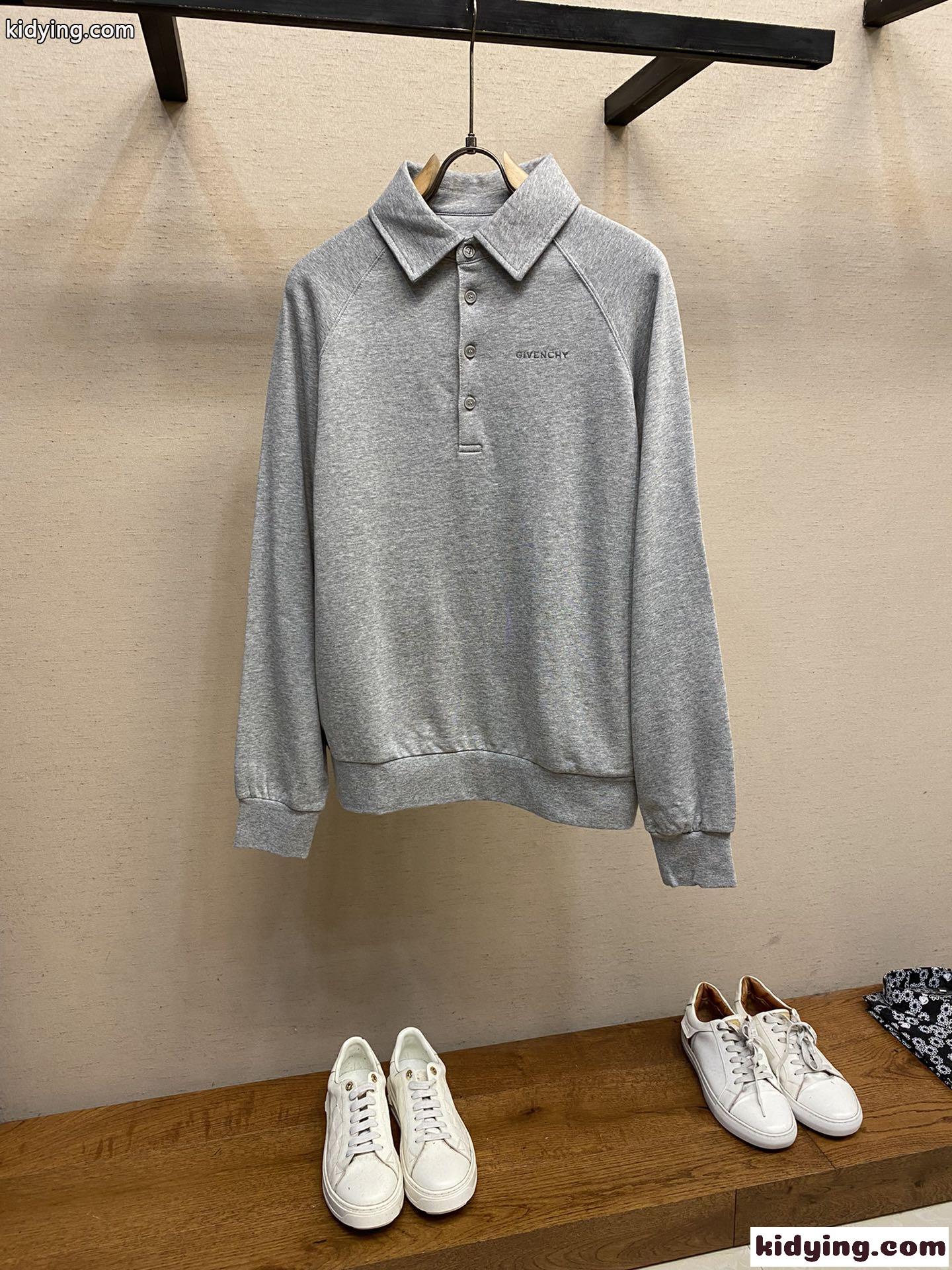 襟付き コットンス ウェットシャツ ジバンシィ Tシャツ コピー ポロシャツ-0
