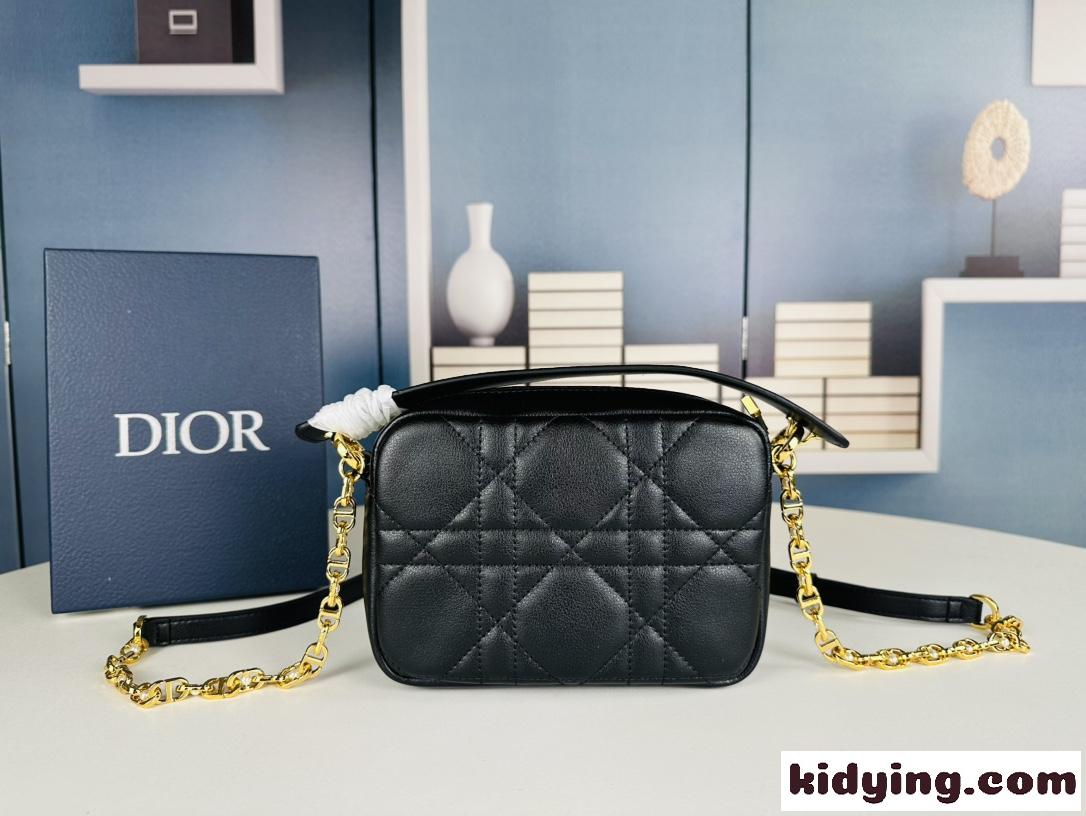 Dior Caro トップハンドル カメラバッグ スモール クリスチャン・ディオール バッグ コピー ブラック-2