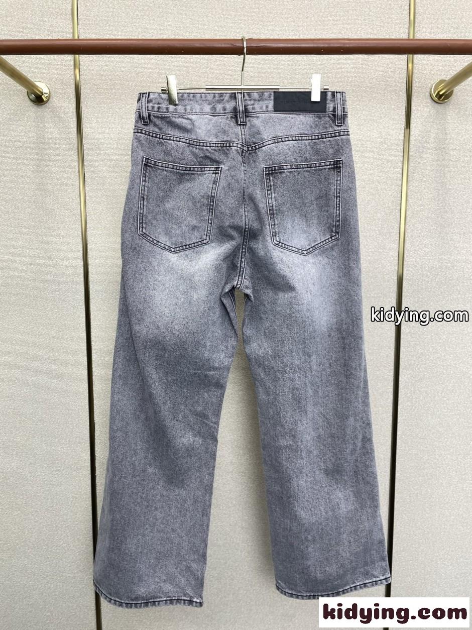 クロムハーツ ジーンズ 偽物 合わせやすい お洒落 ダメージ加工 デニムパンツ-1