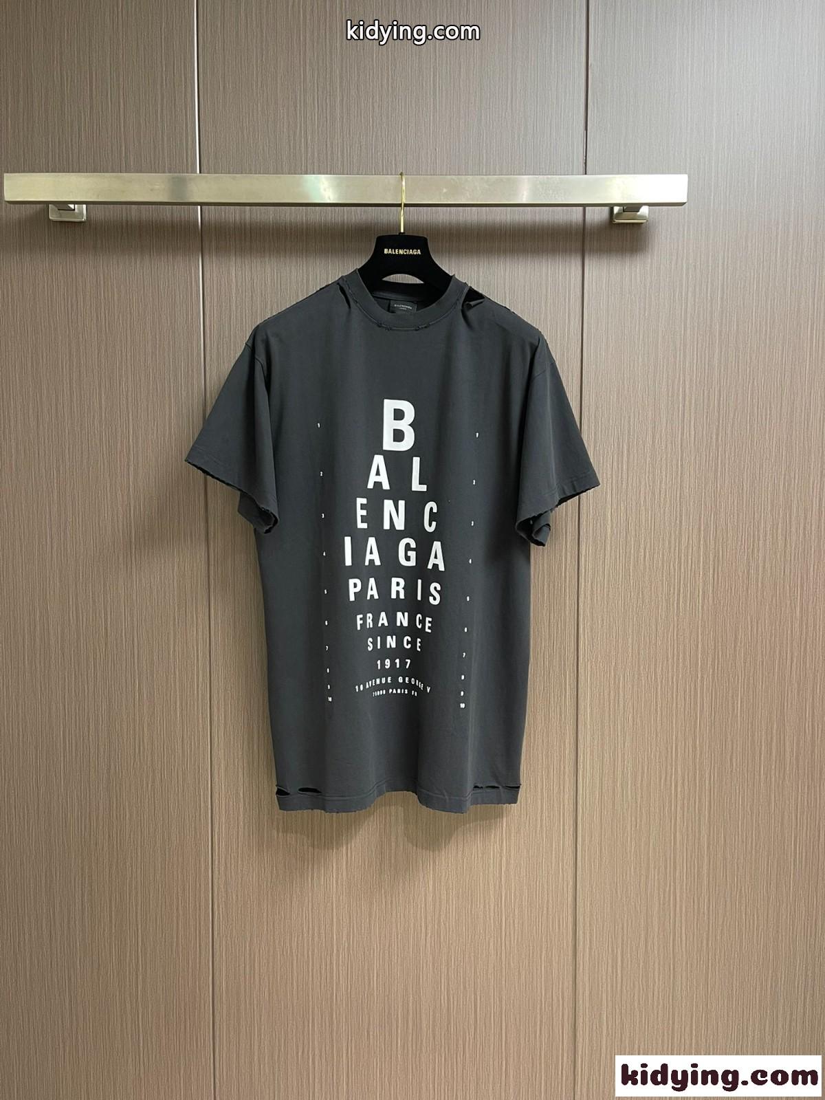 大人気 Optical オーバーサイズTシャツ バレンシアガ Tシャツ コピー ブラック-1