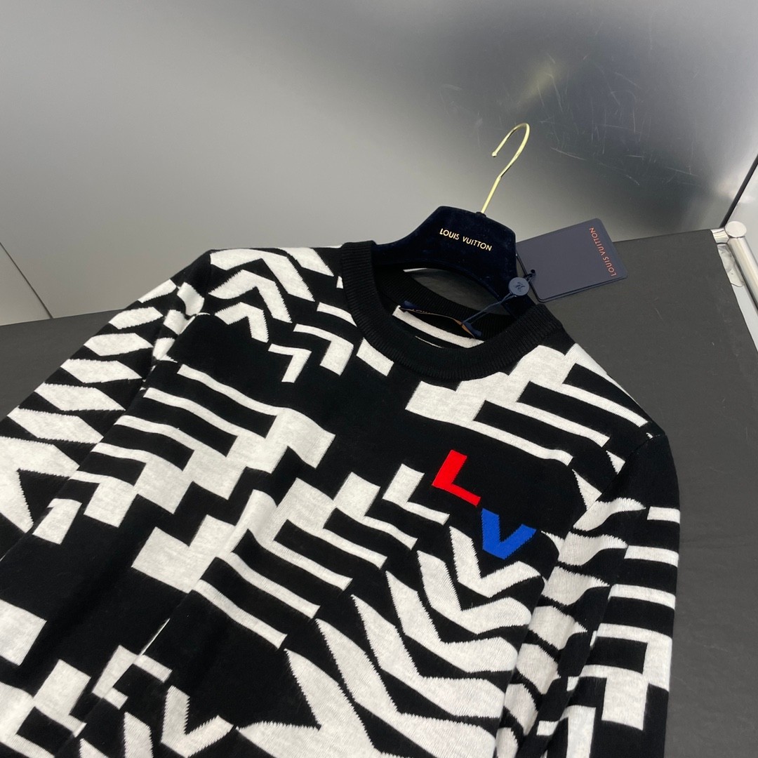LV SKI ウールプルオーバー ルイヴィトン セーター コピー メンズ-0