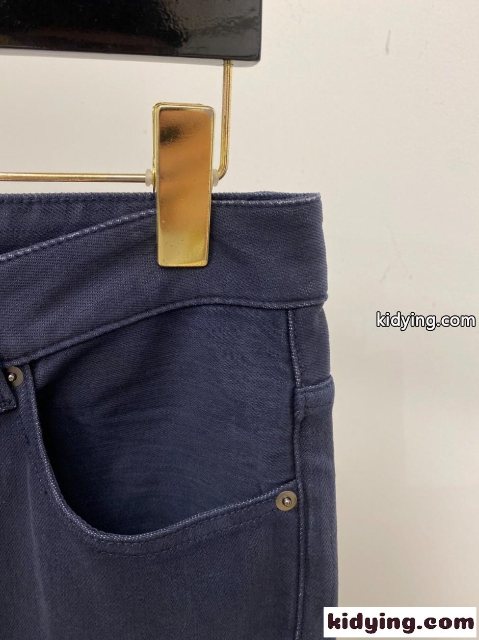 エルメネジルド・ゼニア ジーンズ 偽物 シンプル ストレッチ デニムパンツ-2